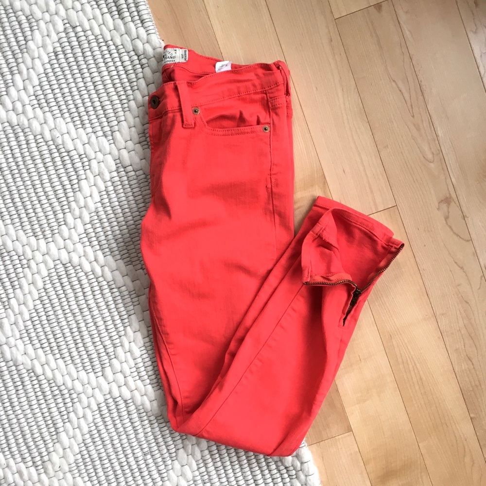 Lucky Brand Women's Skinny Jeans - Beautiful coral color size 27